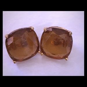 Topaz clip earrings